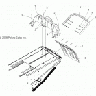 550 IQ SHIFT/ES - S13PB5BSA/BSL Body, rear bumper, snowflap, and taillight housing