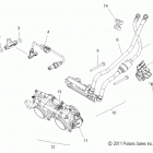 800 SWITCHBACK ASSAULT ALL OPTIONS - S13CL8/CW8 Корпус дроссельной заслонки и трубопровод
