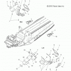 550 IQ LXT/INTL - S13PT5BEM/BSM/BSL Chassis, footrests and clutch guard
