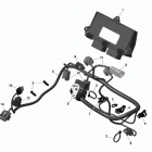 Skandic SWT 600 ACE (4-strokes) XU Жгут проводов и электрический блок