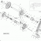 MXZ X 800RETEC XS 05- pulley system 800r etec_19m1402b