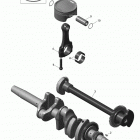 MXZ TNT 12004TEC XR Коленвал и поршни