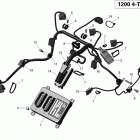 MXZ TNT 12004TEC XR Жгут проводов и электрический блок