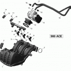 GSX LE 900ACE XS Коллектор воздухозаборника и корпус дросселя