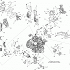 GRAND TOURING LE 600HOE XR Двигатель и крепление