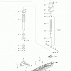 Skandic WT 550F XU Передняя подвеска и лыжи