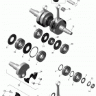 MXZ X 600RS XS RS Коленвал и поршни