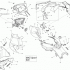 MXZ SPORT 600 REV-XP 09- hood, windshield and console _38m1412