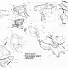MXZ SPORT 600ACE XP 09- hood, windshield and console _38m1427