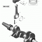 GSX LE 900ACE XS Коленвал и поршни