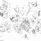 MXZ X 800RETEC XS 01- engine and engine support 800r etec_08m1402b