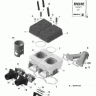 Skandic WT 550F XU Головка цилиндров