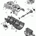 MXZ SPORT 600 XP Картер , водяной и масляный насос