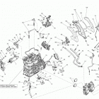 SUMMIT SPORT 800R PTEK XP 01- engine and engine support 800rptek