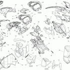 MXZ X 600HOE Капот ,стекло ветровое и консоль передняя