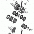 SUMMIT SPORT 800R PTEK XP Коленвал и поршни