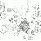 SUMMIT SP 800RE XM 01- engine and engine support 800