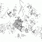 TUNDRA XTREME 600HOE XP 01- engine and engine support 600