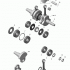 MXZ TNT 800RETEC XS Коленвал и поршни