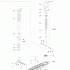 Skandic WT 600 HO ETEC XU Передняя подвеска и лыжи