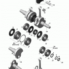 Skandic SWT 600 HO ETEC XU 01- crankshaft