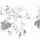 MXZ X 600RS XP Двигатель и крепление