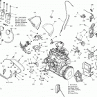 SUMMIT X 800RE XM 01- engine and engine support 800