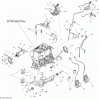 MXZ SPORT 550F XP Двигатель и крепление