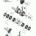 Skandic WT 550F XU 01- crankshaft