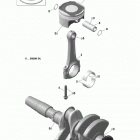 Skandic SWT 600 ACE (4-strokes) XU Коленвал и поршни