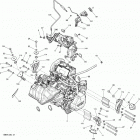 MXZ SPORT 600 ACE (4-TEMPS)  XP Двигатель и крепление