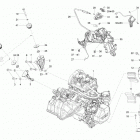 Skandic SWT 600 ACE (4-strokes) XU Двигатель и крепление