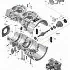 MXZ XRS 600HOE Картер и водяной насос