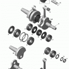 MXZ SPORT 600 XP Коленвал и поршни