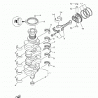 LF115XB 0214 Коленчатый вал и Поршень