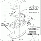 DF200/DF225/DF250 Engine cover (for 0ep)(df200t e03)