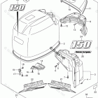 DF 150TX Engine Cover (For 0EP) (DF150TG E03)