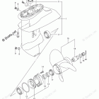 DF 15AS Gear Case (3 Blade)