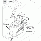 DF 200TX Engine Cover (DF200Z E3)