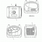 EF2400IS Наклейки предупреждения