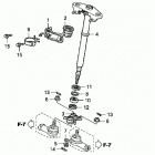 TRX680FA Рулевой вал