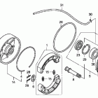 TRX420FE Задний тормоз