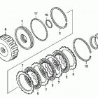 TRX680FA Сцепление (пониженая)