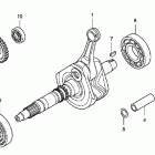 TRX420FE Коленвал,поршни