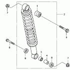 TRX420FE Задний амортизатор