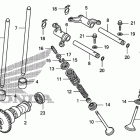 TRX420FPE Распределительный вал и клапана