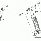 TRX680FA Задний амортизатор