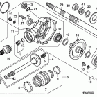 TRX420FE Редуктор задний