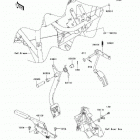 Mule 610 4x4 (KAF400-A1) Педаль и рычаг тормоза