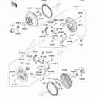 Mule 610 4x4 (KAF400-A1) Задние тормоза